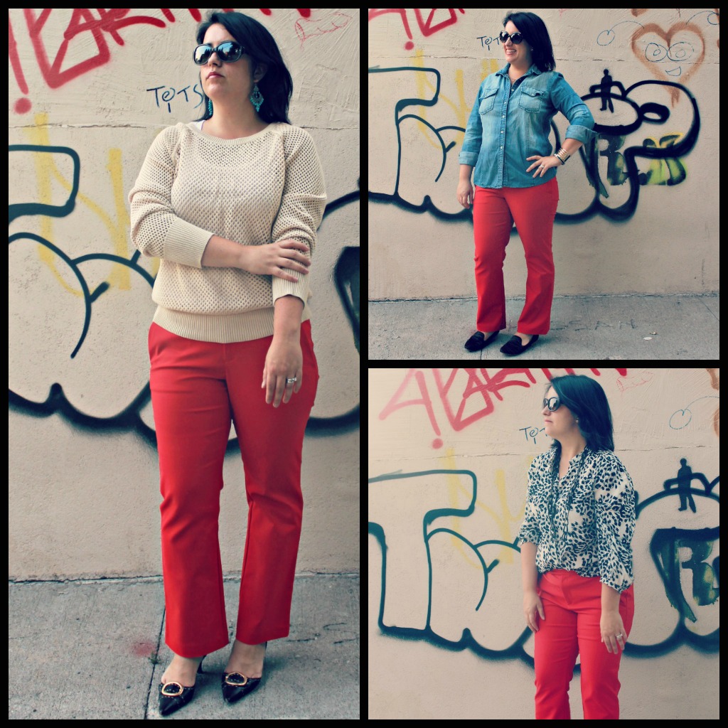 Three ways I am wearing Red Pants ⋆ chic everywhere