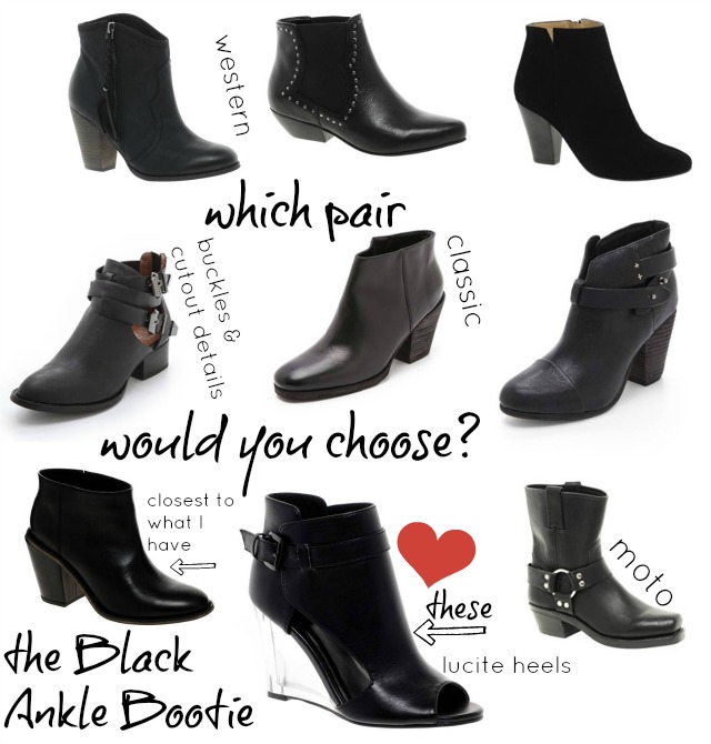 black booties for womens