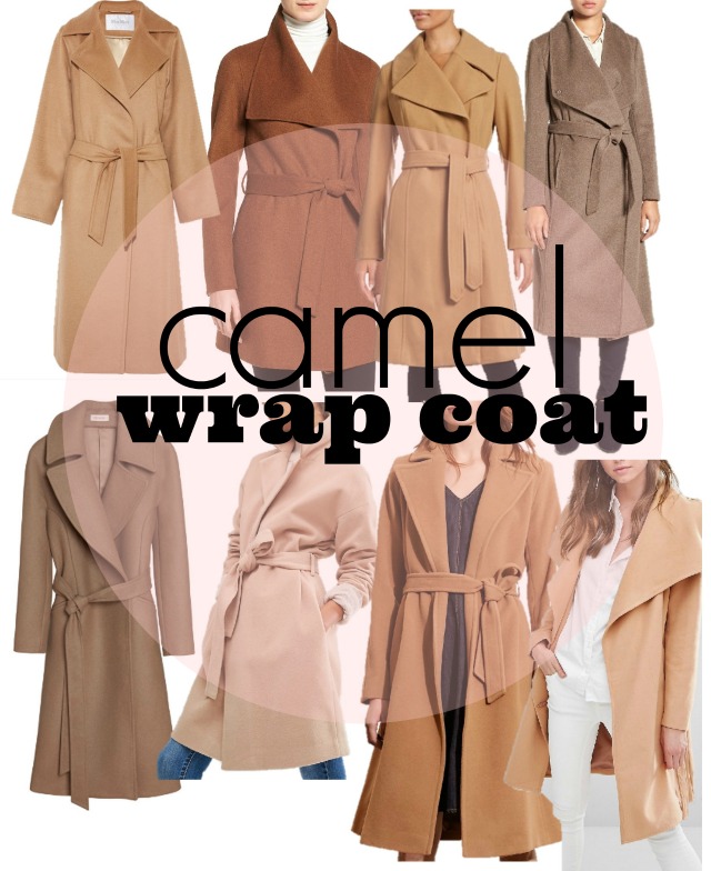 camel wrap coat