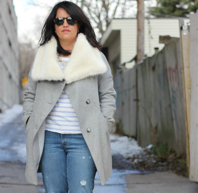 Winter Coat with Oversized Faux Fur Collar ⋆ chic everywhere